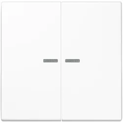 Jung SPLS10921STRFWW KNX RF Taster, 2fach, Secure, Duroplast antimikrobiell, Serie LS, alpinweiß SPLS 1092 1STRF WW