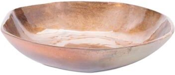 Melrose International "Metallic Aluminum Bowl 13.75""D"