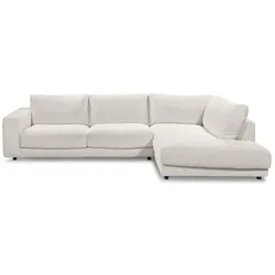 DAHEIM Ecksofa Dundee Cord Snow