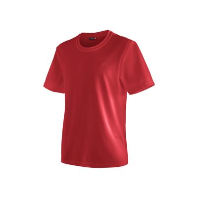 T-Shirt MAIER SPORTS "Walter", Herren, Gr. S, rot, 100% Polyester, Rundhals, Shirts T-Shirt, Herren Kurzarmshirt, leichtes Sommer Funktionsshirt, Rundhals, Reg Fit