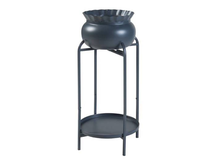 Porte-plantes - HELLOSHOP26 - Modèle intemporel - Métal - Noir - 60 x 27 x 27 cm