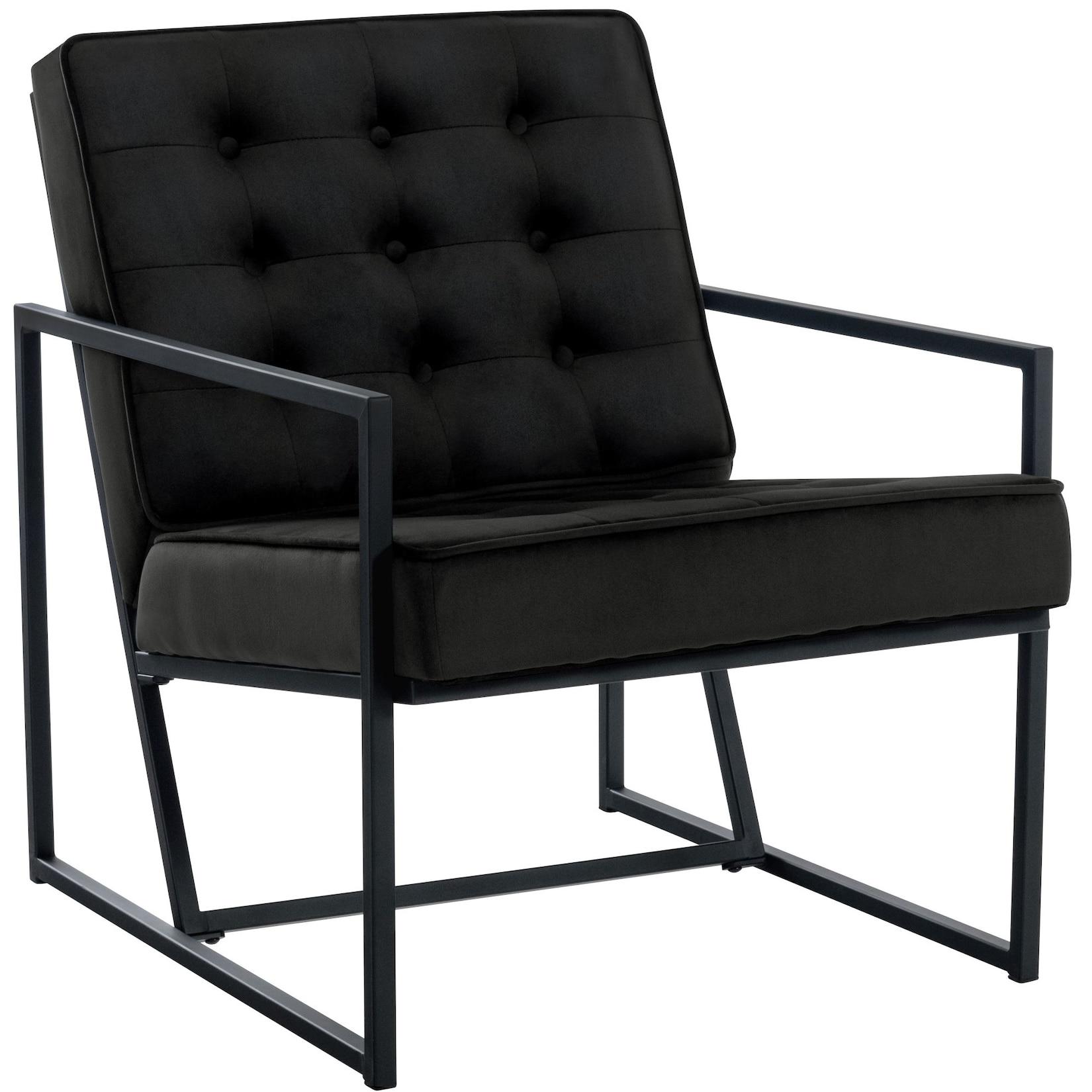CLP Lounger Avon Samt - Farbe: schwarz