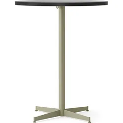 Nook Star Base Bartisch, niedrig 80 cm, schwarz, mit olivfarbenem Fuß