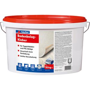 Baufan Montagekleber 102909, für innen, 10kg, Bodenbelagskleber, lösemittelfrei, weiß