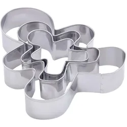 6x Dr. Oetker Ausstecher Lebkuchenmann, Ausstechformen, Silber