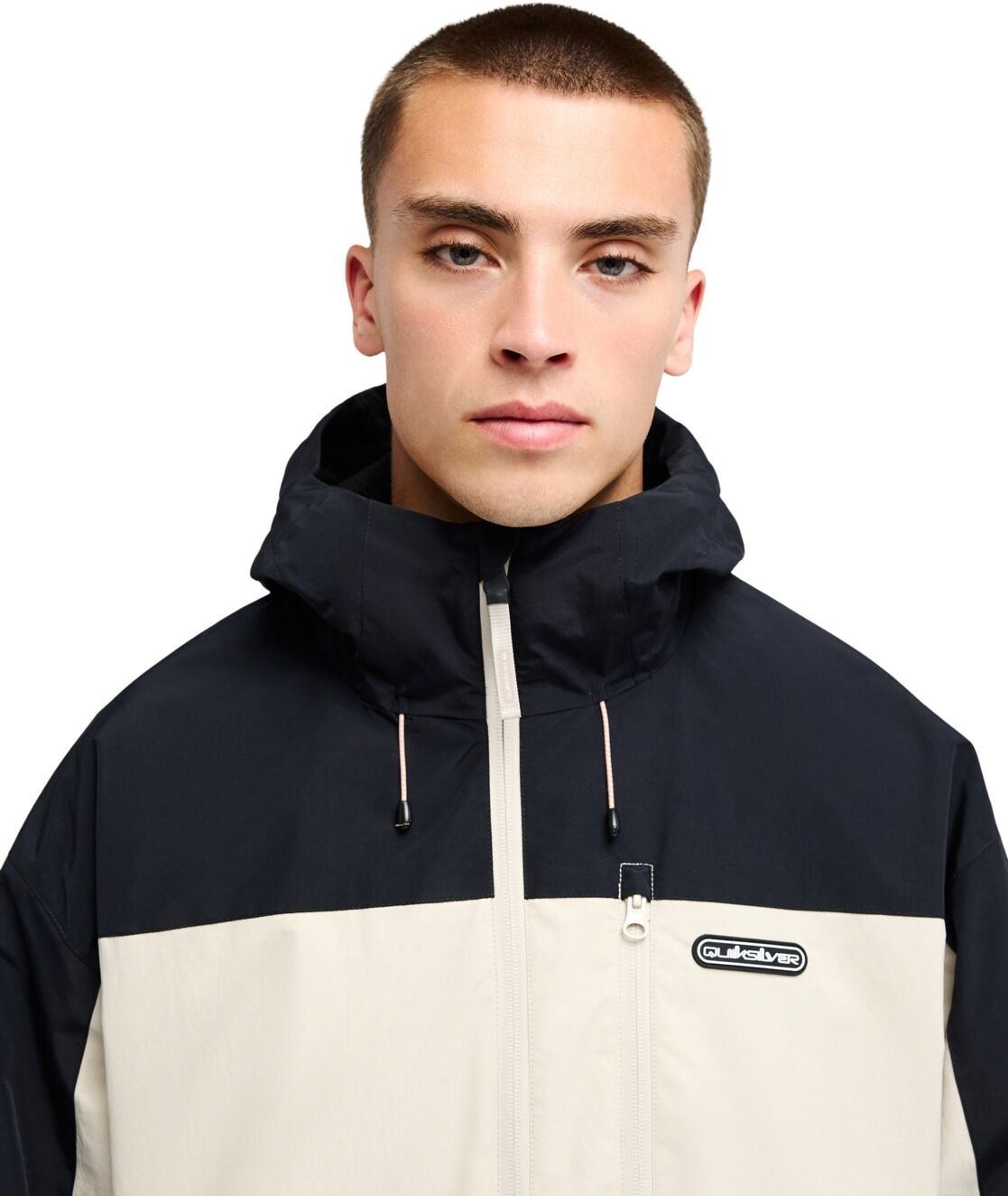 Funktionsjacke QUIKSILVER "Ocean Swell 10K", Herren, Gr. S, beige (peyote), Obermaterial: 100% Nylon., Jacken Funktionsjacke peyote S