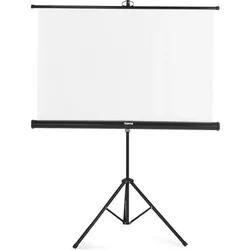Hama Leinwand mit Stativ, 125 x 125 cm, 2in1, mobiles Set, Teleskoprohr, Weiss (69.69", 1:1), Leinwand, Weiss