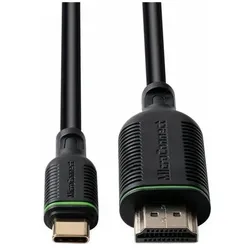 MicroConnect USB-C HDMI Cable 1m (1 m), Videokabel, Schwarz