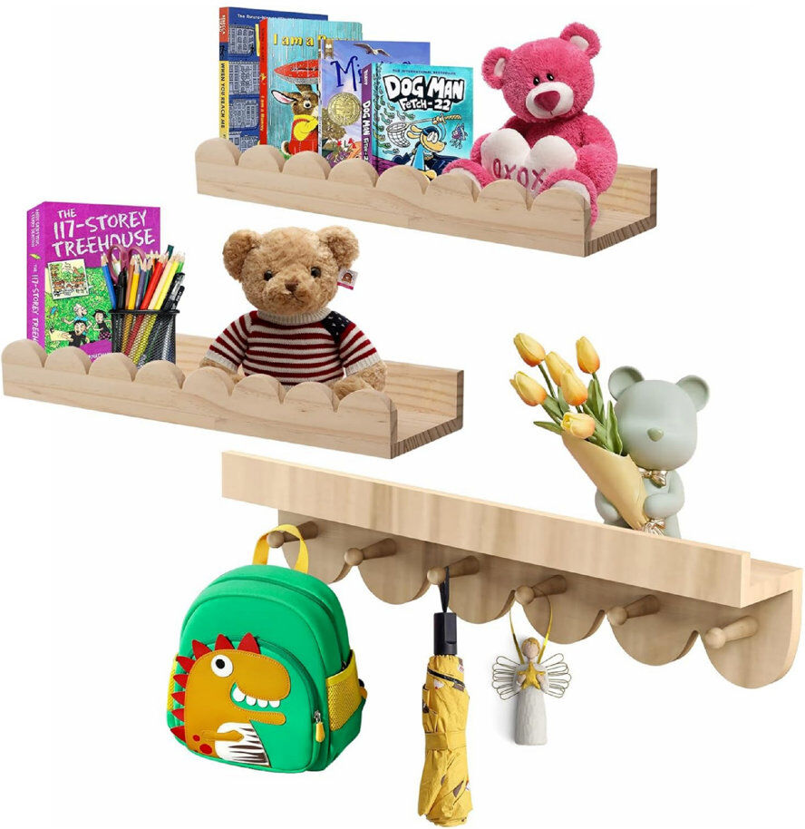 Brambly Cottage Shelf Wall Mounted Shelf 19cm H X 40cm W X 12cm D