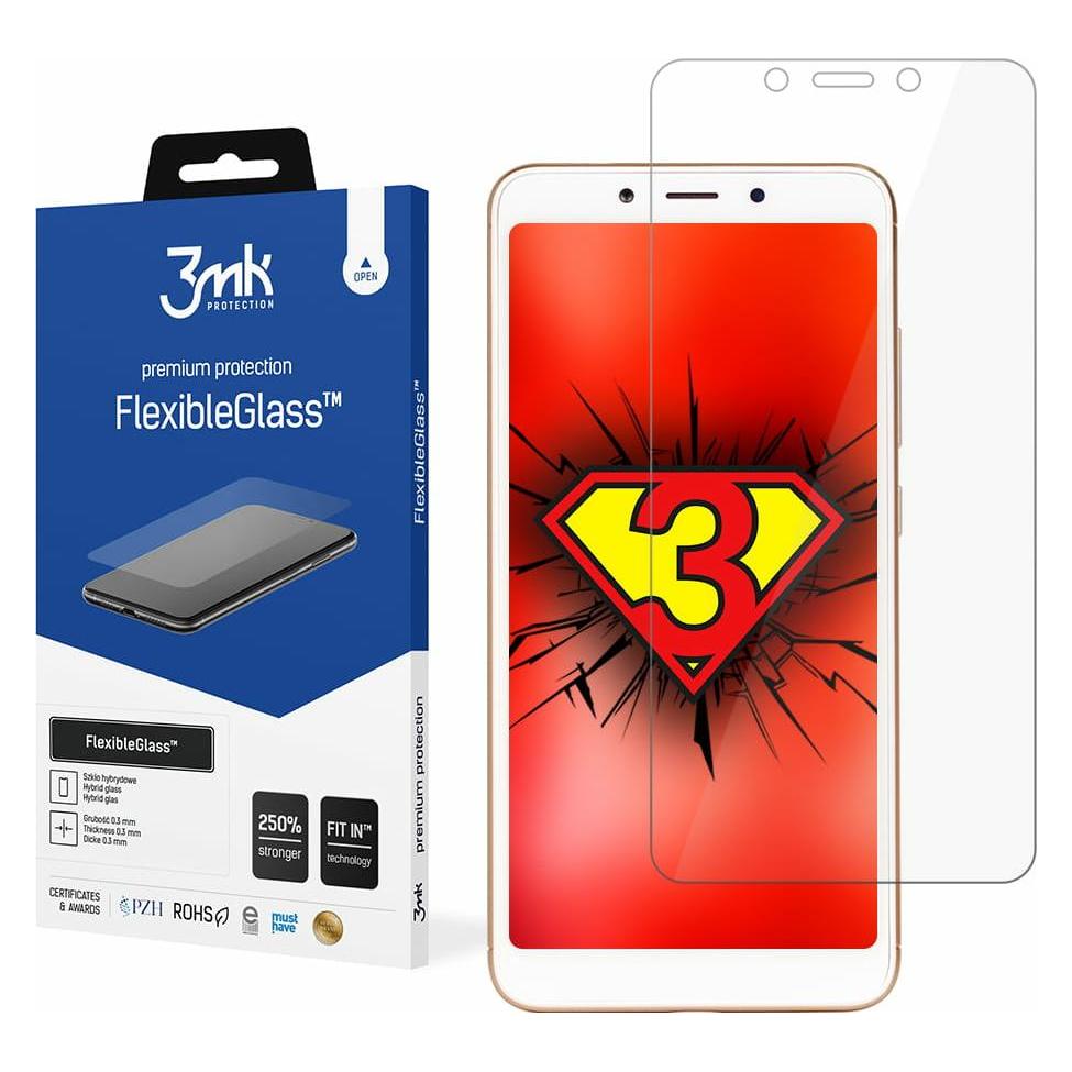 3MK hybrid glass Flexible 2.5D for Xiaomi Redmi 6A Global (1 Stk., Xiaomi Redmi 6A) (GSM098314)