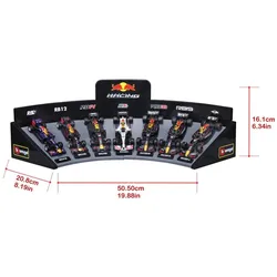 Bburago F1 7er-Set Displaykurve Red Bull Racing 1/43
