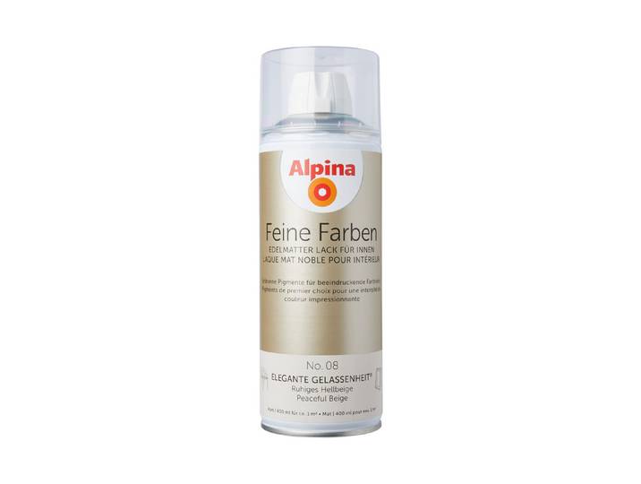 Alpina Sprühlack Feine Farben Elegante Gelassenheit Beige 0.4 l Edelmatt