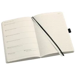 Sigel, Agenda, Wochennotiz-Kalender 2026 C2624 1W/2S schwarz 21x13.5cm (A5, 1 Woche / 2 Seiten)