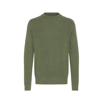 Strickfleece-Pullover CASUAL FRIDAY "Strickpullover CFNordin", Herren, Gr. M, grün (beetle), Obermaterial: 100% Baumwolle CO., Pullover