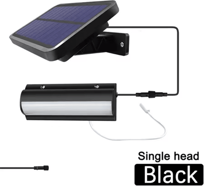 Inspire Curations Solar Pendant Shed Light With Pull Cord Waterproof Indoor & Outdoor Solar Lamp single Head Black white
