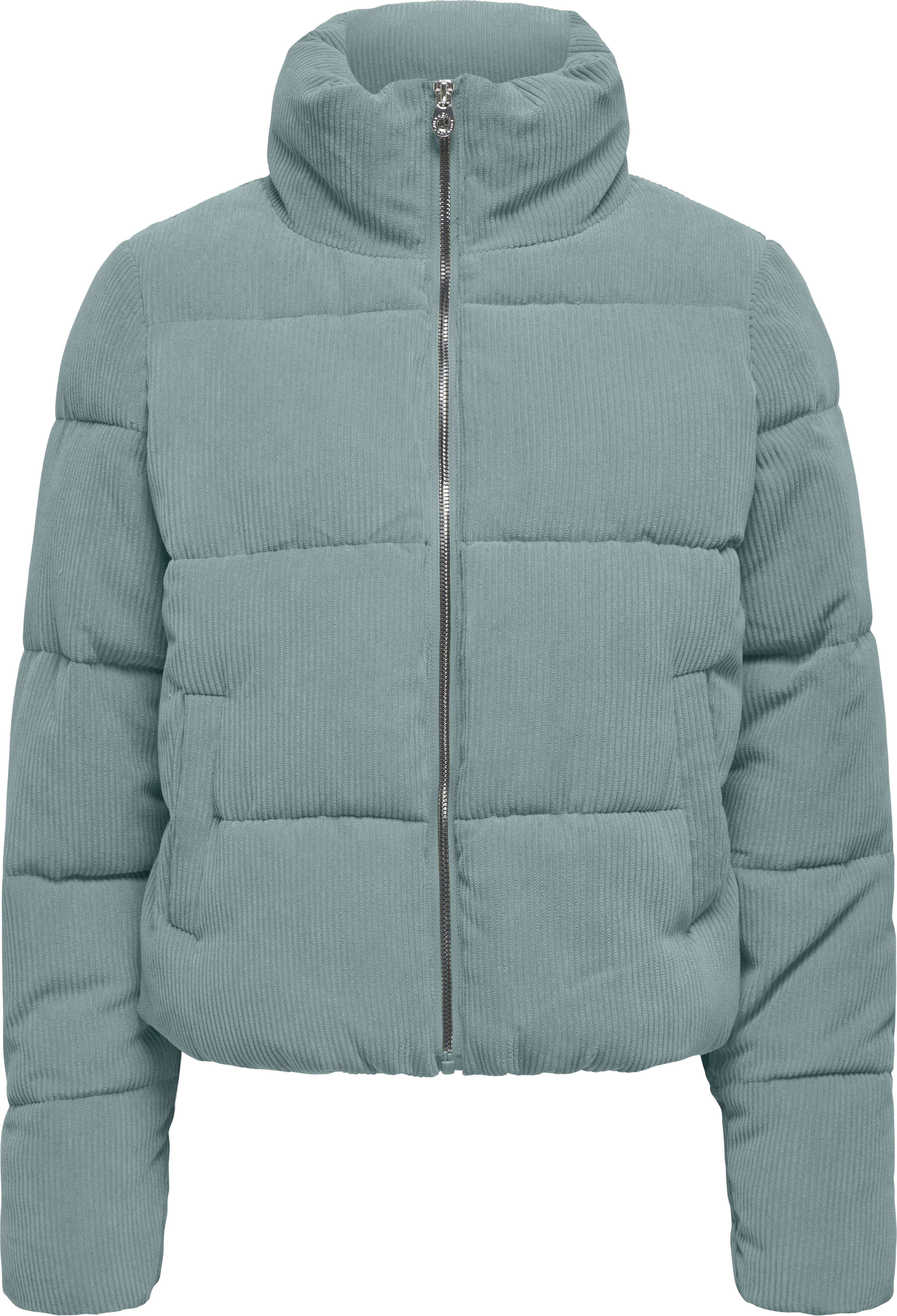 Steppjacke ONLY "ONLELIA CORDUROY PUFFER OTW ZL", Damen, Gr. XL, blau (abyss), Web, Obermaterial: 100% Polyester, unifarben, regular fit, Jacken Steppjacke abyss XL