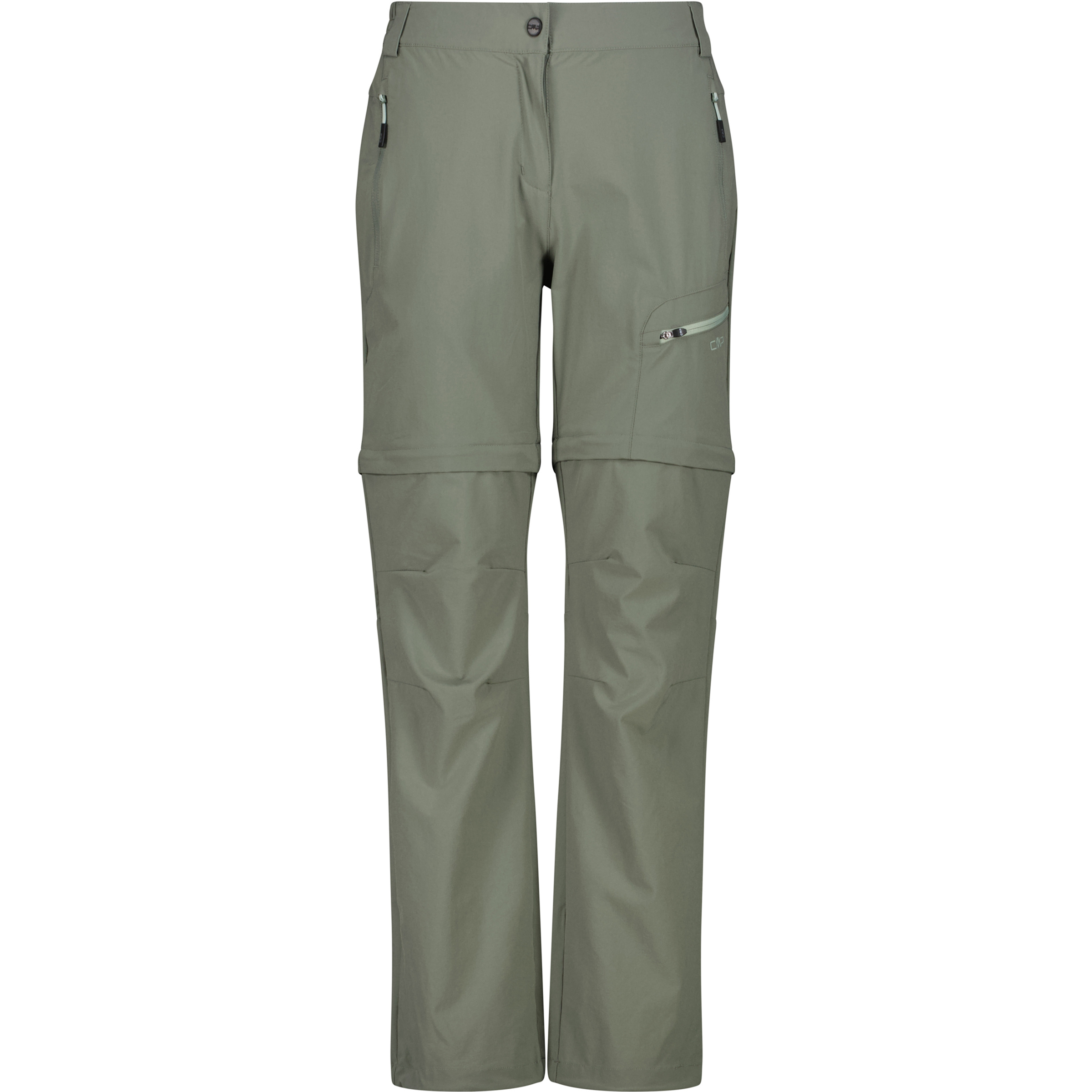 CMP Zip Off Hose Damen Zip-Hosen grau Größe S Camping Elastisch