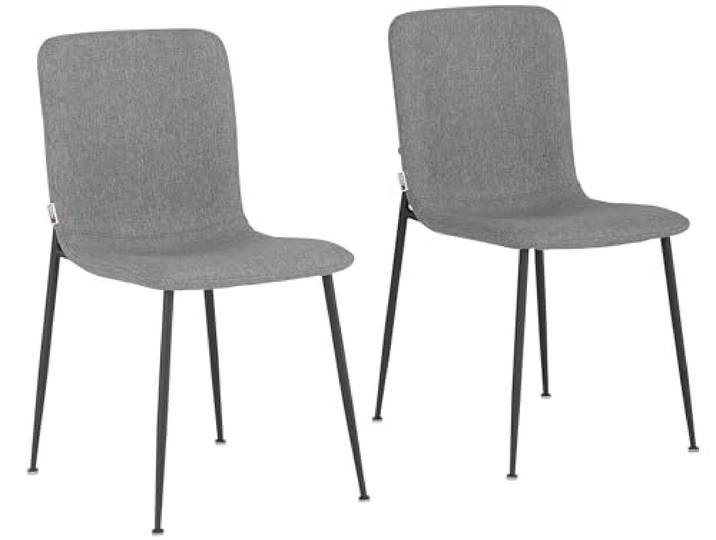 Faye Esszimmerstühle 2er Set aus Stoff anthrazit