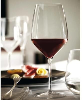Luigi Bormioli Atelier 23.75 Ounce Cabernet Red Wine Glass, Set of 6 - 23.75 ounce
