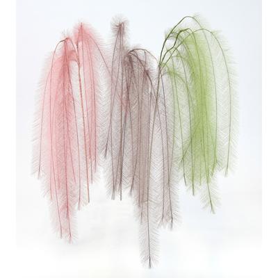Kunstpflanze I.GE.A. "Federzweig", rosa, B:20cm H:80cm, Kunststoff, Polyester, Kunstpflanzen, Kunstpflanze, 3er Set