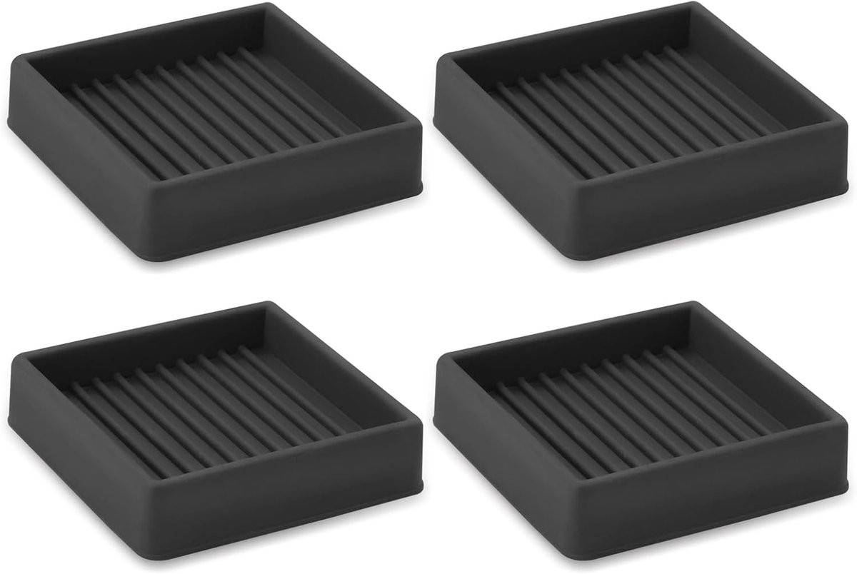 Antislip Meubelpads 5x5 cm - 4 Stuks Rubberen Onderzetters voor Vloeren