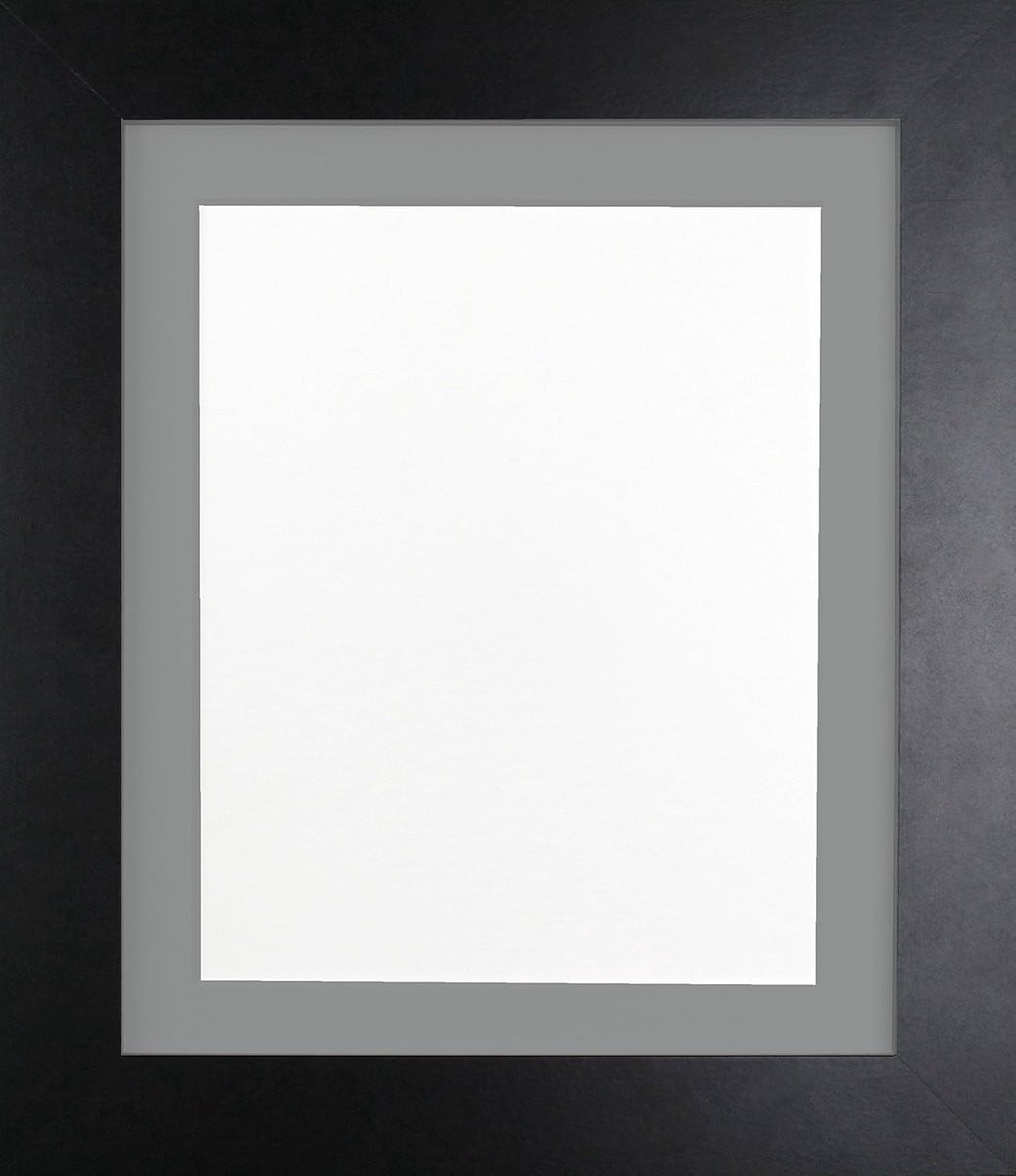 Houten Fotolijst met Passe-partout Zwart