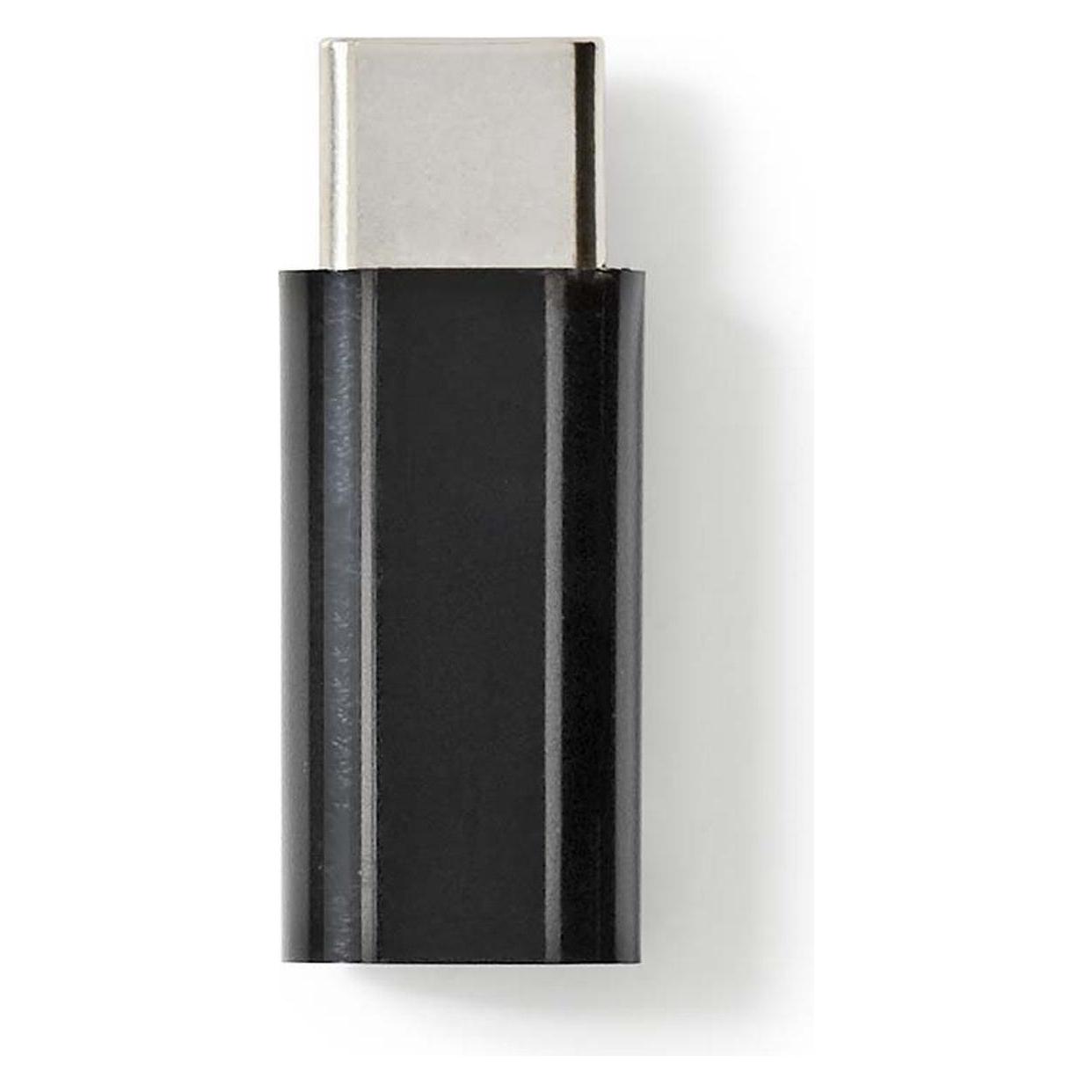 Nedis USB-C Adapter | USB 2.0 | USB-C Stecker | USB Micro-B Buchse | 480 Mbps | Vergoldet | Anthra (USB-C) (CCBW60911AT)