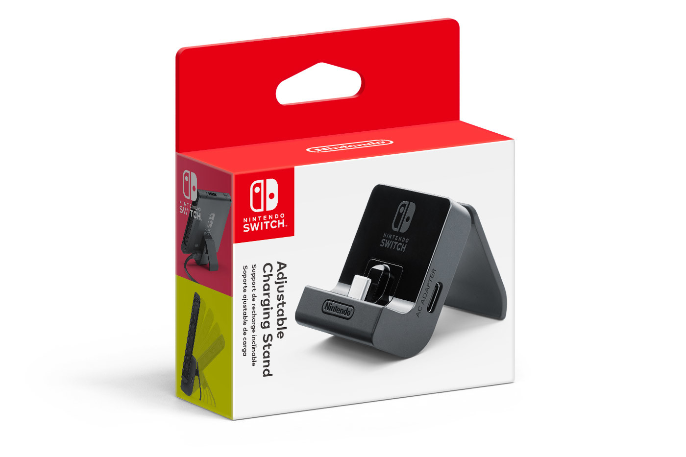 Nintendo verstelbare oplader voor Nintendo Switch en Nintendo Switch Lite, zwart
