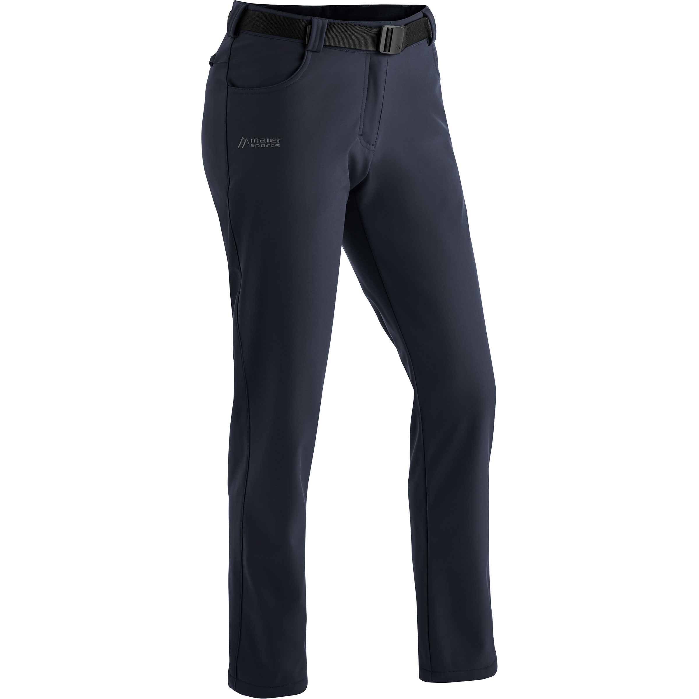 Maier Sports Perlit Hose Damen Softshellhose blau Größe M Trekking Widerstandsfähig Wasserabweisend