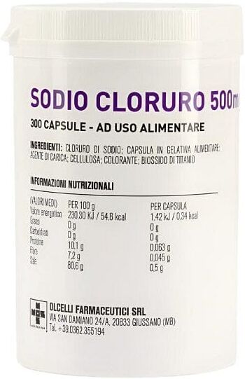 Olicelli Sodio Cloruro 500 Mg 300 Capsule