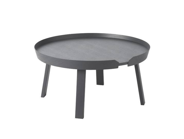 Muuto Around Couchtisch groß Anthrazit (grau)