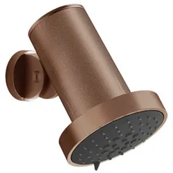 Gessi Habito Antikalk-Kopfbrause mit Gelenk, Regen, Wandmontage, DIAMANTATO, 57273708, Farbe: Kupfer gebürstet PVD