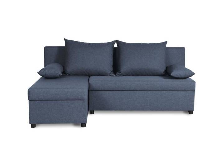 Canapé d'angle réversible – Tissu Bleu – L 192 x P 143 x H 79 cm – JOSS - Fabriqué en Ukraine