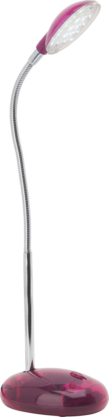 Brilliant LED tafellamp Timmi roze/transparant met instelbare lamp en geïntegreerde LED, B/D/H: 32 x 29 x 14 cm