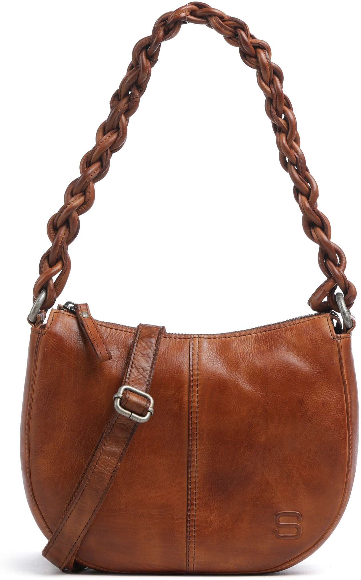 Spikes & Sparrow Apache Jadee Schultertasche aus Leder, braun