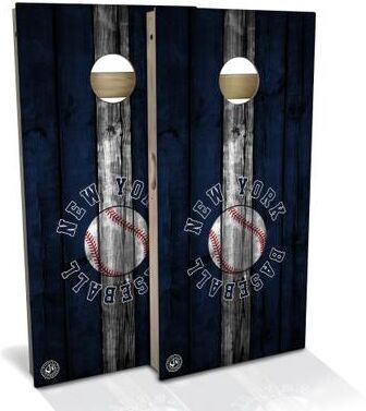 Skip's Garage New York Baseball Outdoor Cornhole Board Set