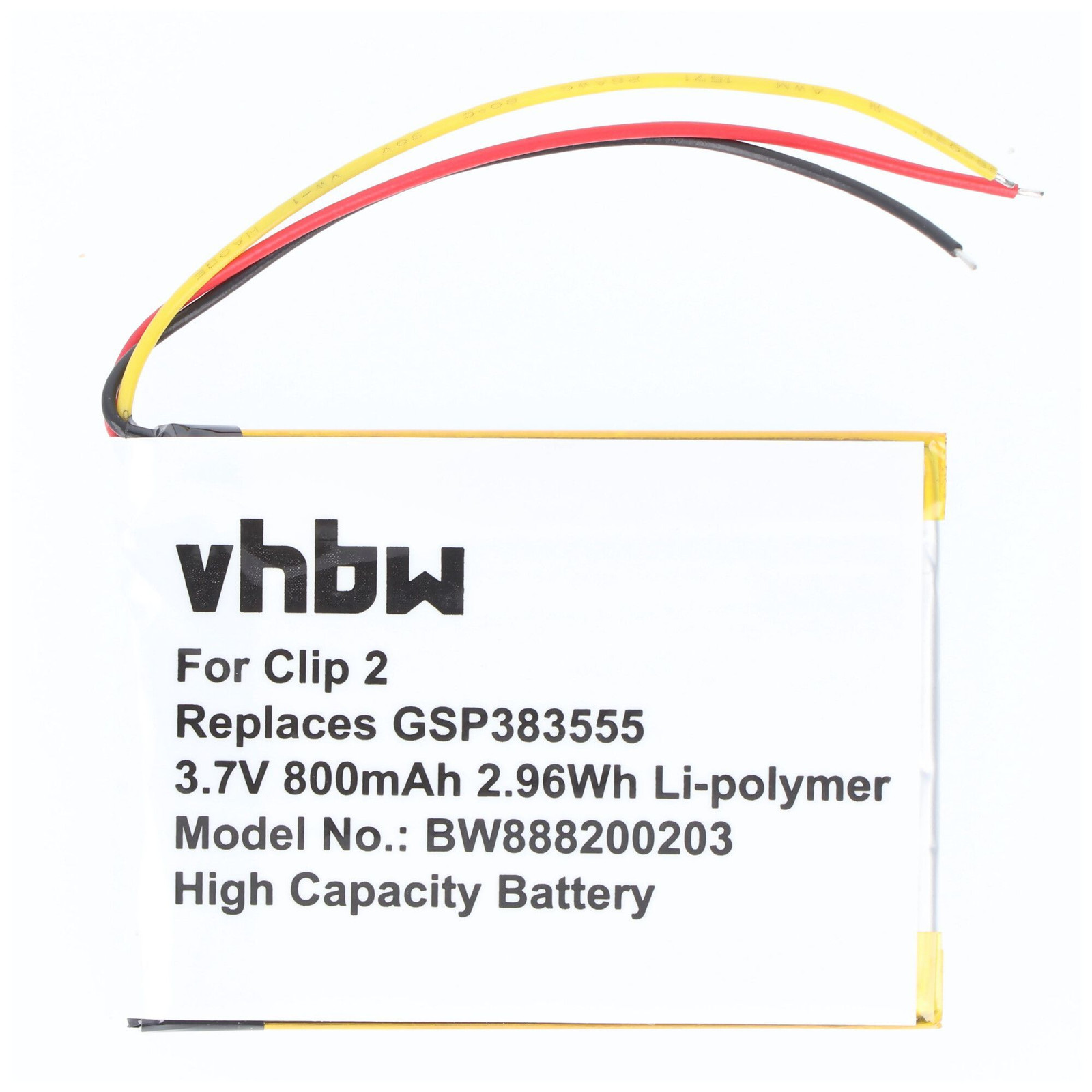 JBL GSP383555 Accu - 800mAh 3.7V Li-Polymer