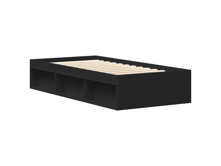 Lit 1 place 90x200cm - VIDAXL - Structure/Cadre de lit - sans matelas - noir L594