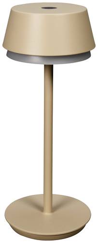 Konstsmide 7830-330 Lyon LED-Akku-Tischlampe 2.5W Warmweiß, RGB Sand