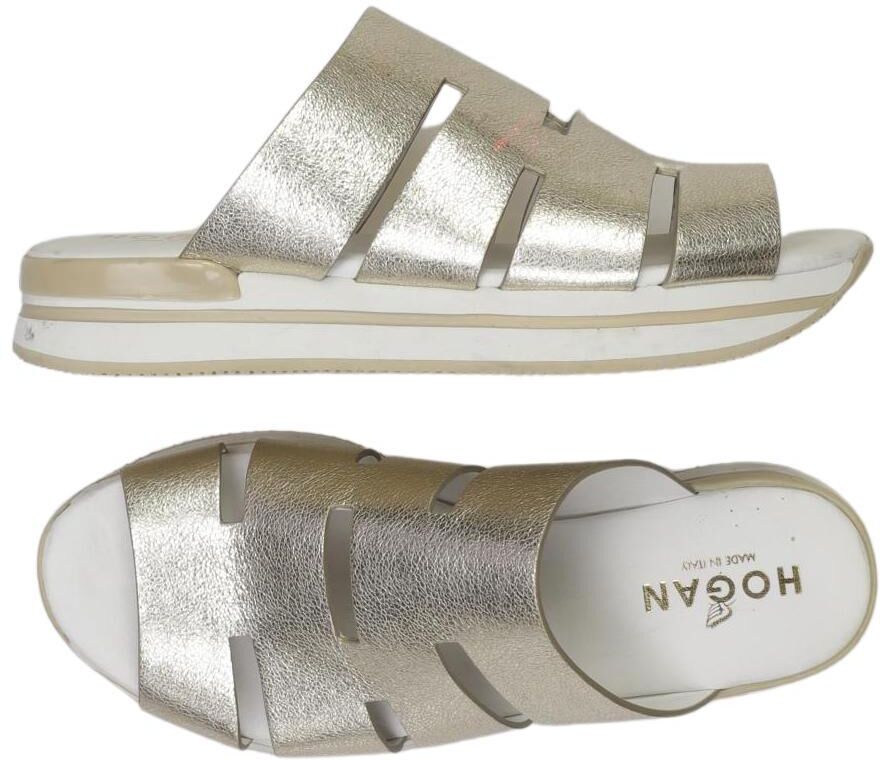 Hogan Damen Sandalen, Silber, Gr. EU 39, Leder - Second Hand