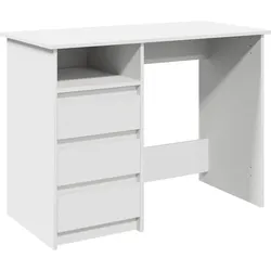 vidaXL Schreibtisch Weiß 102x50x75 cm Holzwerkstoff