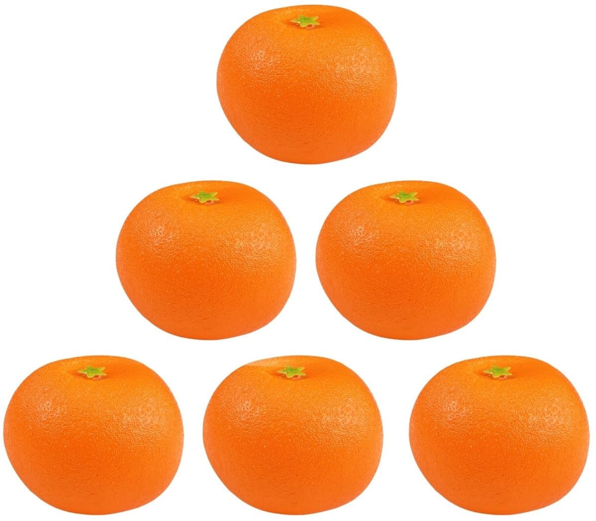 Dailygoods Set van 6 Kunstmatige Sinaasappels - Decoratieve Nepfruit van Duurzaam Schuim