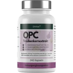 OPC Traubenkernextrakt Kapseln, hochdosiert, 240 Stück von EXVital