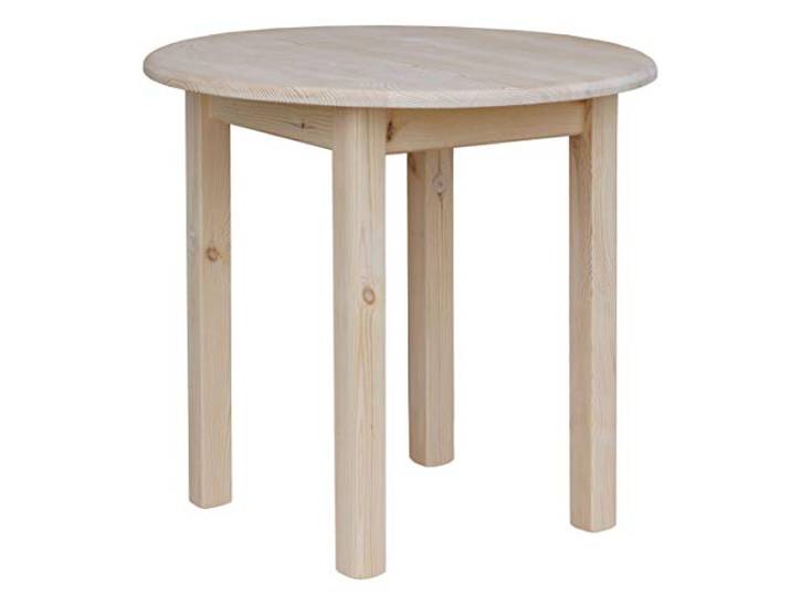 k koma Runder Esstisch Massivkiefer, Ø 90 cm, Unbehandelt Tischhöhe: 75 cm. Tischplattenstärke: 2,5 cm. Für Küche und Esszimmer geeignet.