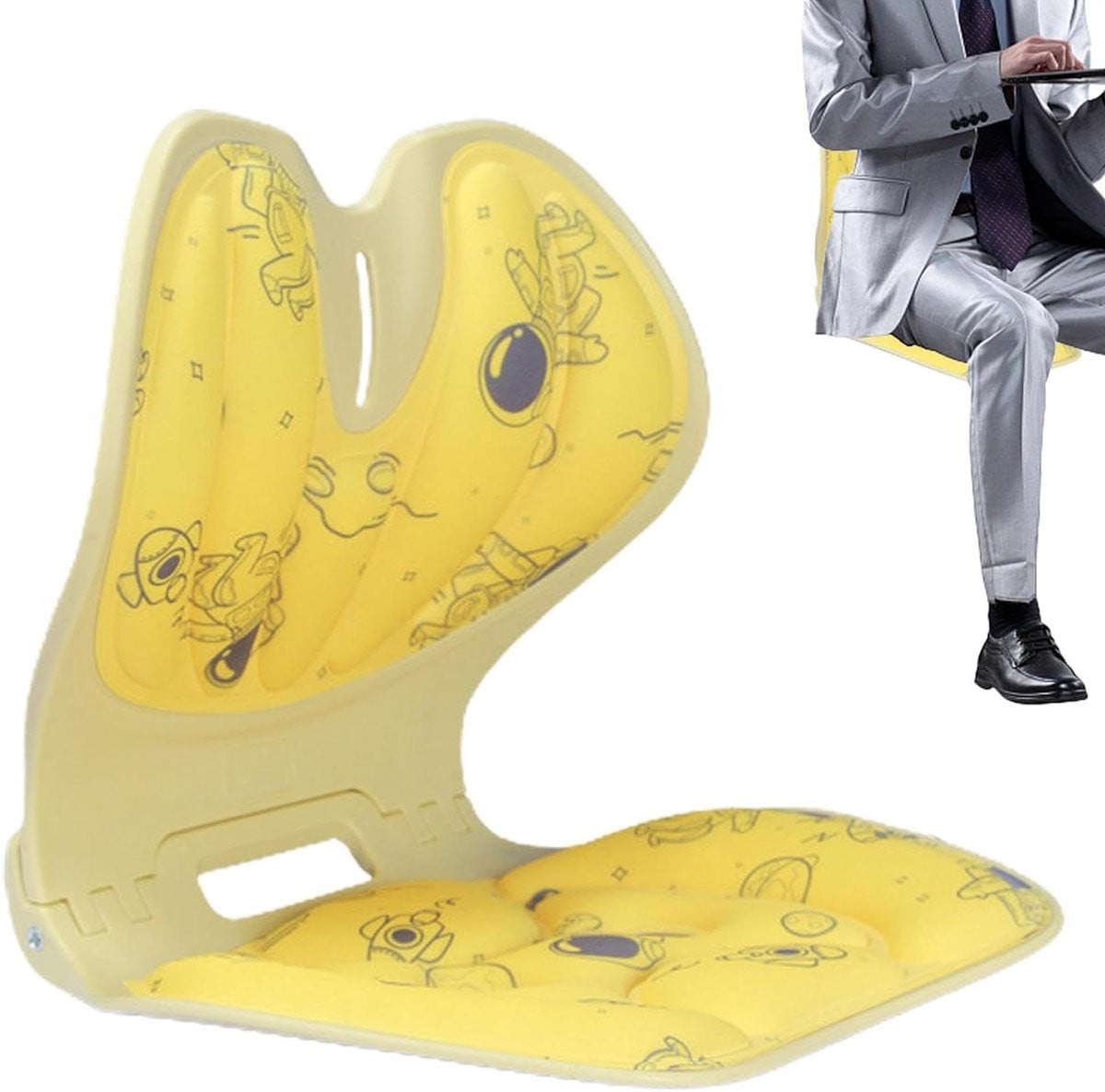 Ergonomisch Lendensteunkussen voor Onderrugsteun - Geel - 36 cm