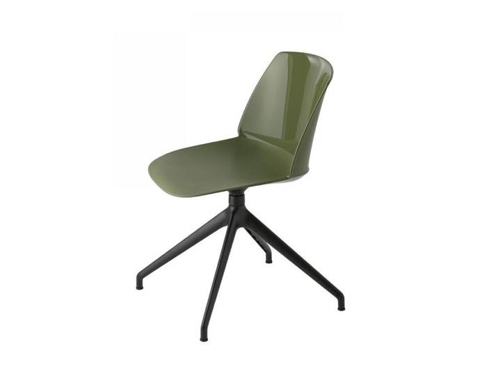 ET AL chaise pivotante CLASSY 1086 (Couleur au choix - Polypropylène et aluminium poli)