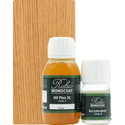 Rubio Monocoat Set Oil Plus 2C Pure (Transparent) 130ml (A+B) - 130ml [5m2]