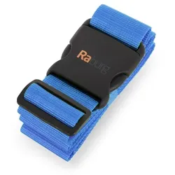 Raburg Koffergurt individuell verstellbar, 190cm × 5cm, Gepäckband ideal für Reisen, sorgt für Sicherheit & festen Halt beim Transport, Blau