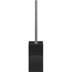 Porzellan Toilettenbürste quadratisch chrom-schwarz
