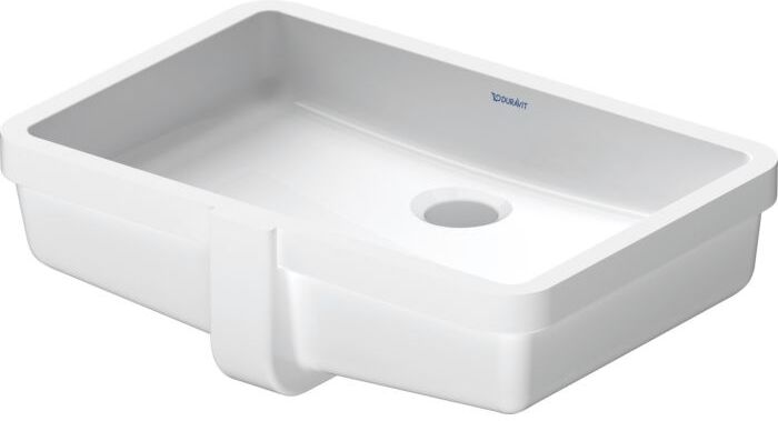 Duravit Vero Einbau-Waschtisch 0330480000 48,5x31,5cm, Einbau von unten, ohne Hahnloch, mit Überlauf, weiß